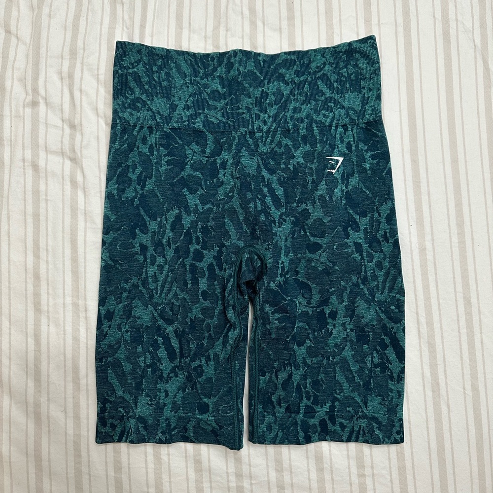 Small Gymshark Teal Biker Shorts